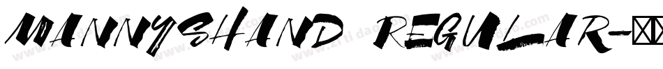 MannysHand Regular字体转换